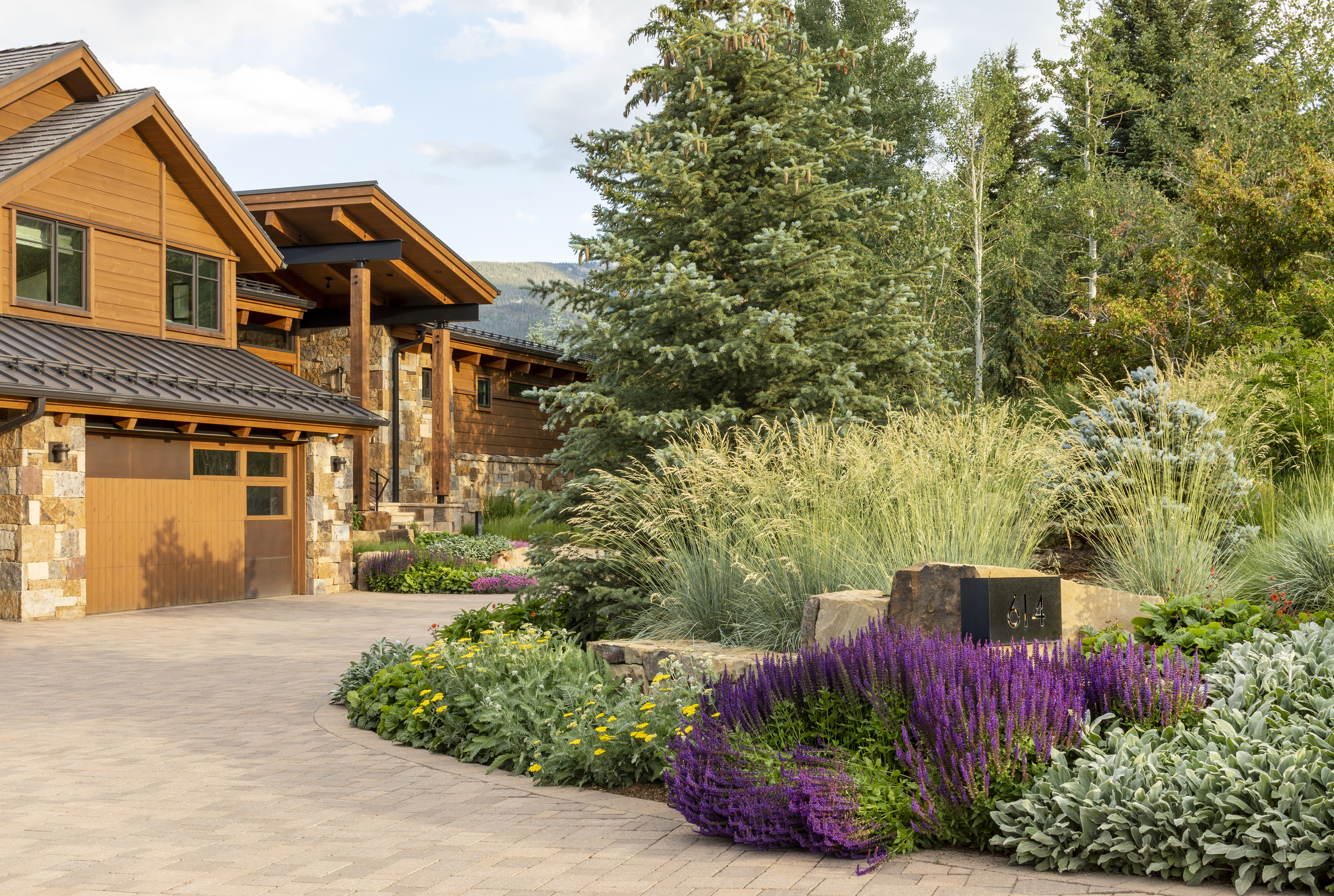 Built landscape with planting and hardscape — Our Process page photography